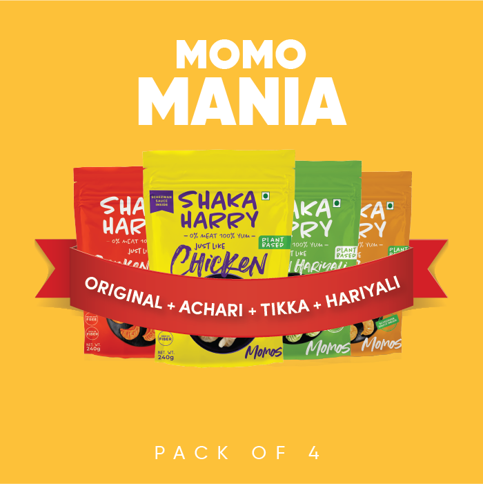 MOMO MANIA (4 packs- Orginal, Achari, Tikka & Hariyali)
