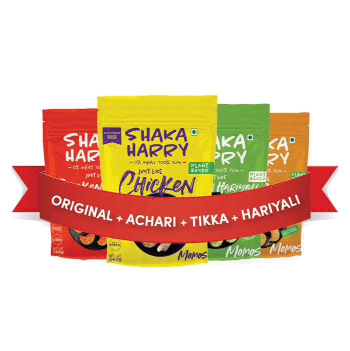 MOMO MANIA (4 packs- Orginal, Achari, Tikka & Hariyali)