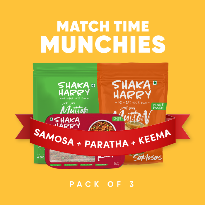 Match Time Munchies (3 packs- Paratha, Samosa & Keema)