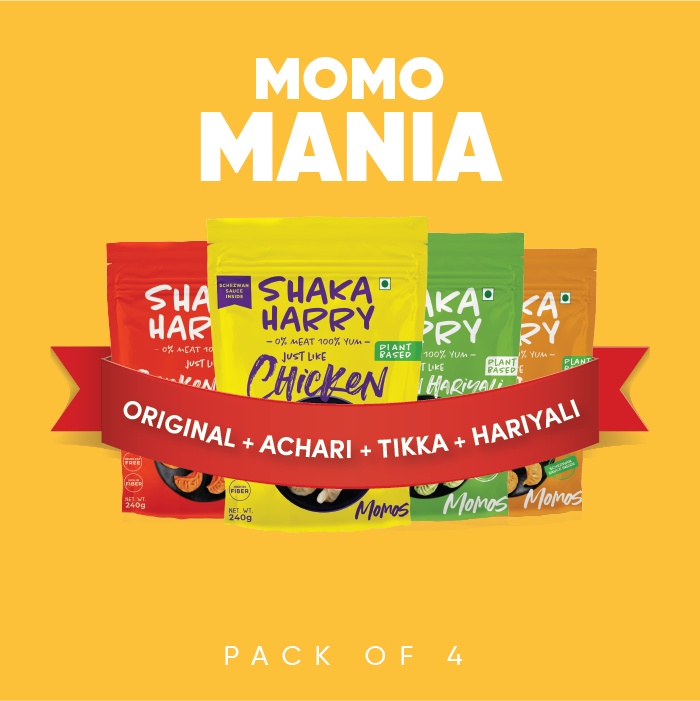 MOMO MANIA (4 packs-  Orginal, Achari, Tikka & Hariyali)