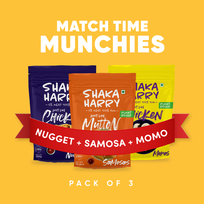 Match Time Munchies (3 packs- Samosa, Momo & Nuggets)